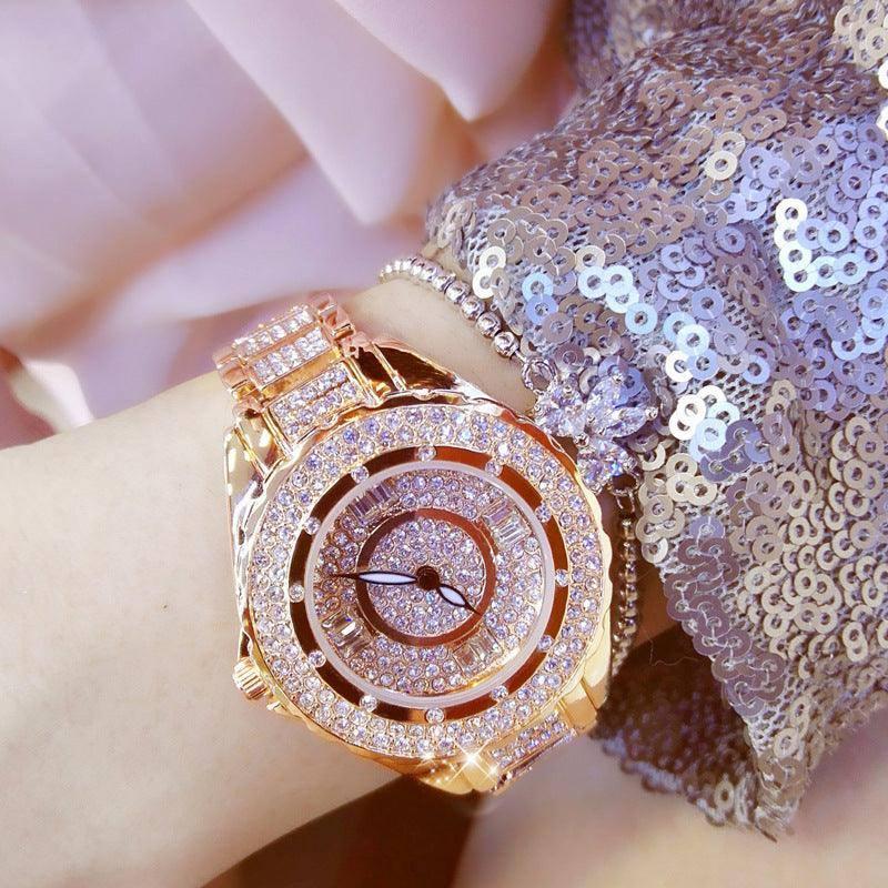 Detailed Ladies Casual Fashion Quartz Watch High-End-Rose gold-4