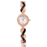 Leaf bracelet quartz wrist watch-3