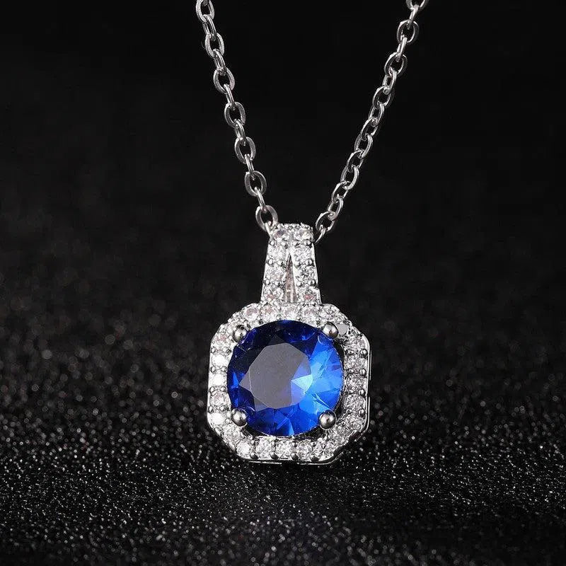 Perfume Bottle Pendant Necklace Women's Full Diamond-6