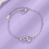 Elegant Heart Charm Bracelets for Women-4