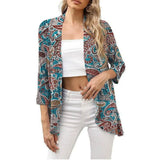 European And American Leisure Printed Knitted Cardigan-Printing 2-6