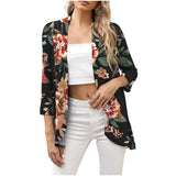 European And American Leisure Printed Knitted Cardigan-Printing 4-8