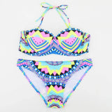 European and American split printing ladies bikini-PictureColor-1