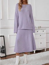 European And American Style Elegant Knitting Suit Women-4