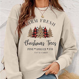 European And American Women's Clothing Pullover Christmas-6