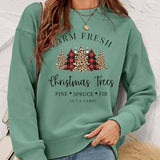 European And American Women's Clothing Pullover Christmas-8