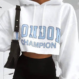 Explosion Style Autumn Long-Sleeved Hoodie Women Crop Top-5