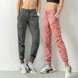 Fashion Casual Sports Pants For Women Loose Legs Drawstring-1