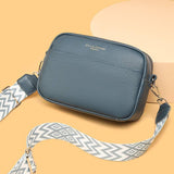 Fashion Shoulder Crossbody Bags With Rhombus Embroidered Wide Shoulder Strap Cute Small Square Bag Women-8