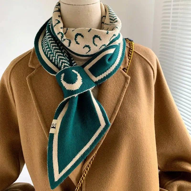 Fashionable Decorative Warm Student Neck Scarf Scarf-Green-3