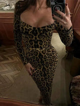 Stylish Animal Print Maxi Dress for Every Occasion-as pic 3-8