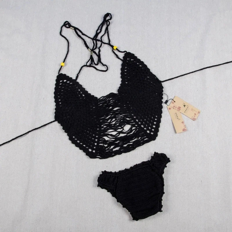 Handmade Crochet bikini, Europe and America beach-5