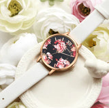 High Quality Fashion Leather Strap Rose Gold Women Watch Casual Love Heart Quartz Wrist Watch Women Dress Ladies Luxury Watches-2