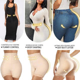 High Waist Lace Cushion Sponge Body Shaping Pants-2