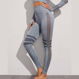 Hollow Mesh Breathable Yoga Pants-1