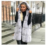 LOVEMI - Lovemi - Hooded fur vest