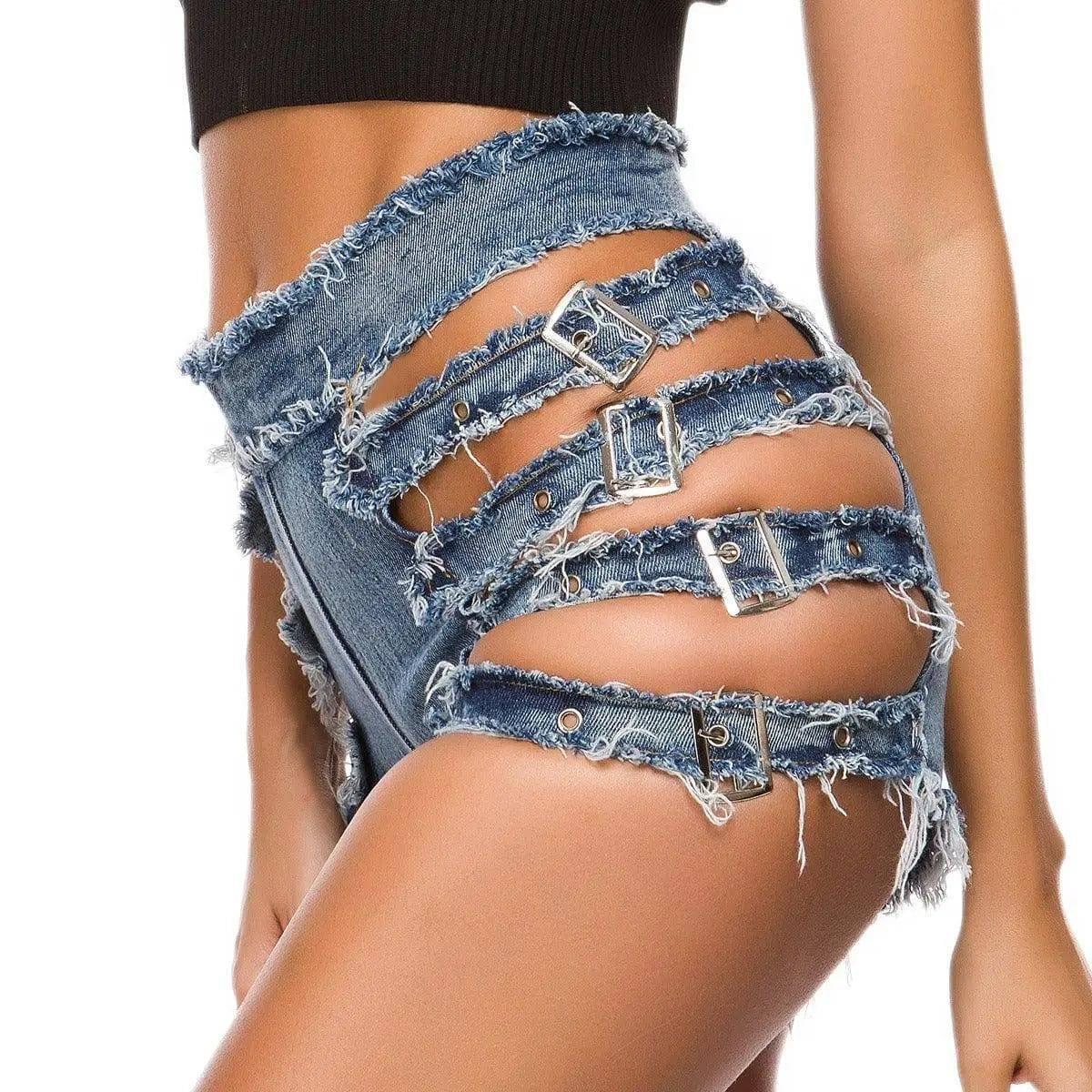 LOVEMI - Hot pants summer cut sexy jeans