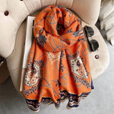 Japanese Patterned Cashmere Scarf For Women In Autumn And-6