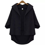 Ladies Fashion Woolen Three-quarter Sleeve Jacket-7