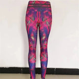 Leaf print fitness yoga pants-6