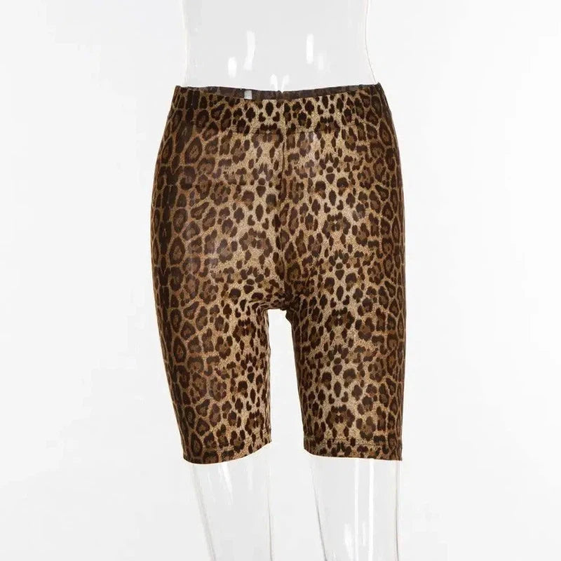 Leopard print base yoga pants-6