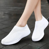 Women Vulcanized Shoes-White-9