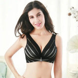 95c Nue Chic Striped Lingerie-Black-7