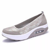 Loafers Shallow Comfortable Moccasins-Grey-10