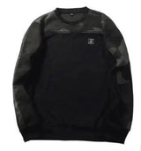 Autumn and winter new men's Hong Kong casual camouflage-Black-3