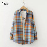 Plaid Long Sleeve Casual Shirt-7style-11