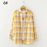 Plaid Long Sleeve Casual Shirt-4style-9