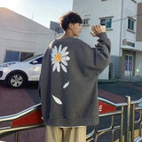 Chrysanthemum sweater couple hip-hop coat-1