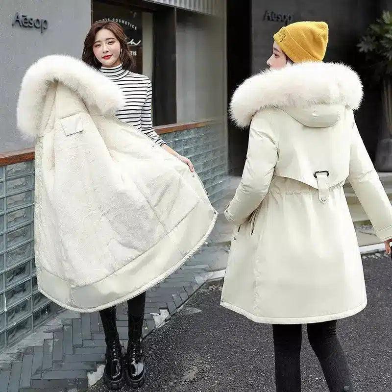 LOVEMI - Lovemi - Cotton-Padded Jacket Waist Warm Winter Jacket