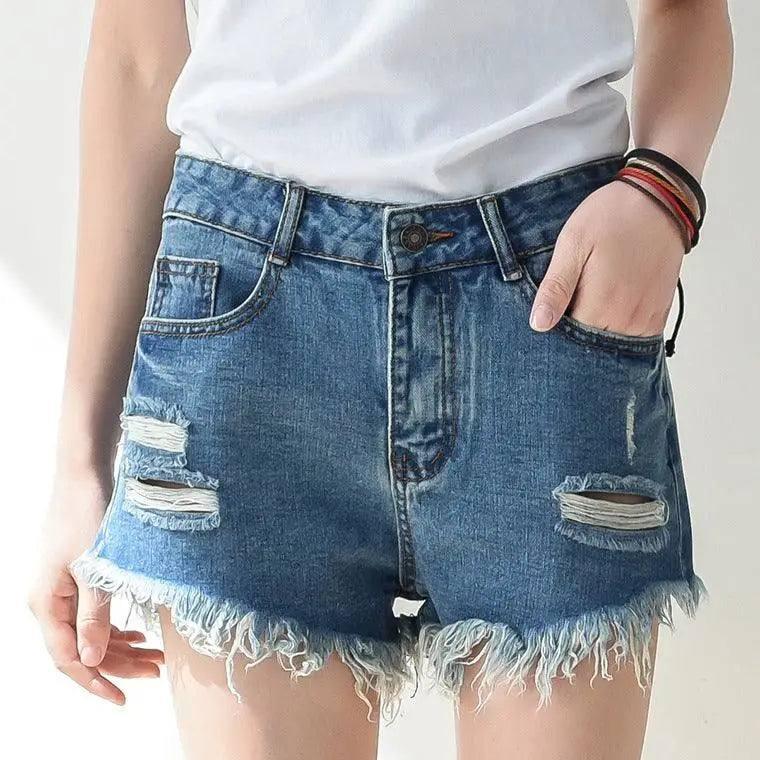 LOVEMI - Lovemi - Cutoff Denim Shorts For Women