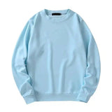 Fashion Couple Spring And Autumn Long-Sleeved Sweater-Light Blue-3