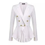 LOVEMI - Lovemi - Fashion Slim Fit Women Blazer Jackets Womens White