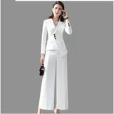 LOVEMI - Lovemi - Fashion Temperament Ladies White Casual Small Suit