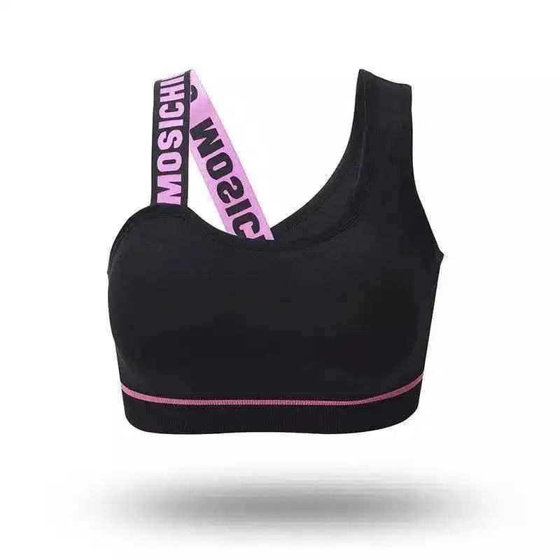 Women's Comfort Sports Bra for Fitness-Pink-1