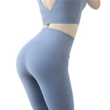 LOVEMI - Lovemi - hip fitness pants Female high waist peach hip