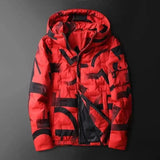 Hooded down jacket-Red-2