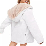 LOVEMI - Lovemi - Hooded lamb fur coat loose texture female coat