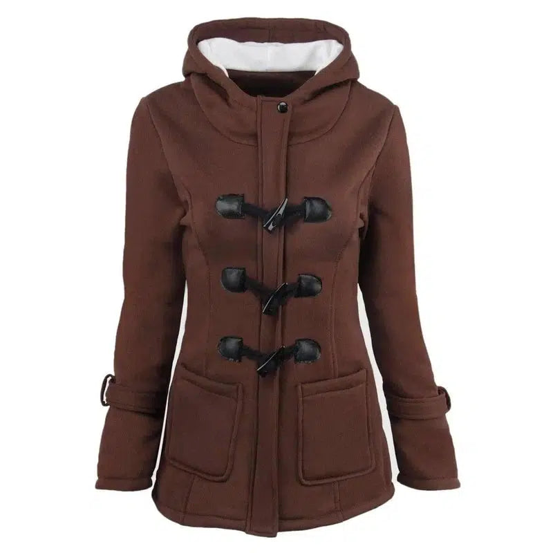 LOVEMI - Lovemi - Horn buckle coat female