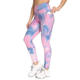 LOVEMI - Lovemi - Ink Tie-Dye Jacquard Side Pocket Yoga Pants