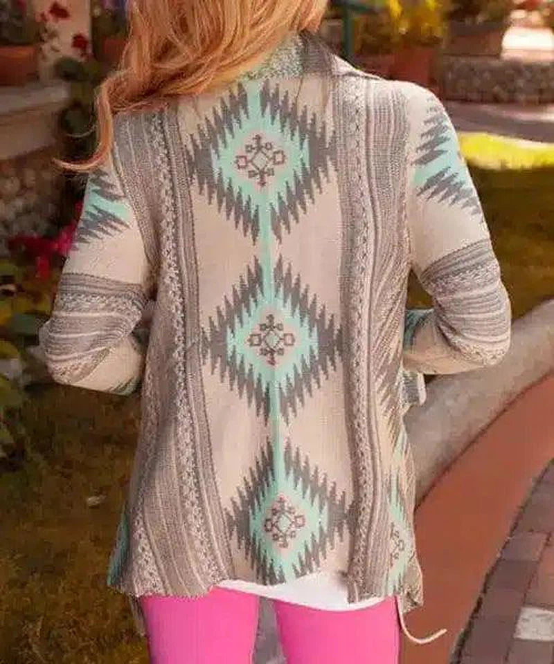 Women's Casual Knit Cardigan and Tank Top Set-Green-2