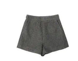 LOVEMI - Lovemi - Korean version of high waist woolen shorts autumn