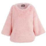 Fuzzy Women's Sweater for Casual Wear-Pink-2