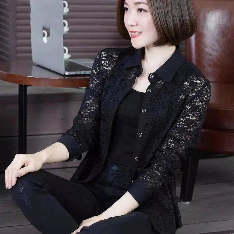 LOVEMI - Lovemi - Ladies Lace Cardigan Top