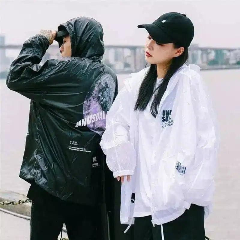 Unisex Lightweight Hooded Rain Jackets-1