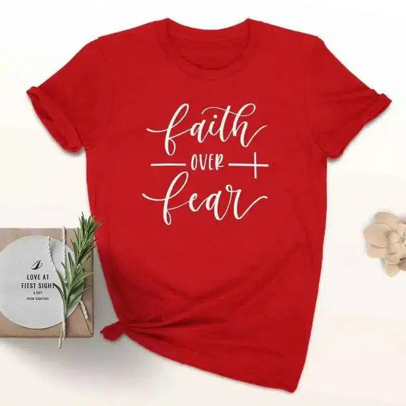 Inspirational Quote Women's T-Shirt-Red-5