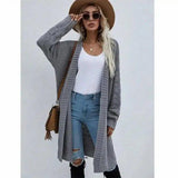 LOVEMI - Lovemi - Long Cardigan Solid Color Women's Knitted Sweater